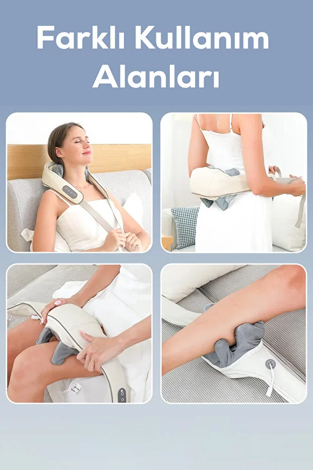 İnsan Eli Hissi Veren Şarjlı Masaj Aleti – Ovmalı, Boyun, Sırt Ve Bacak Masaj Cihazı